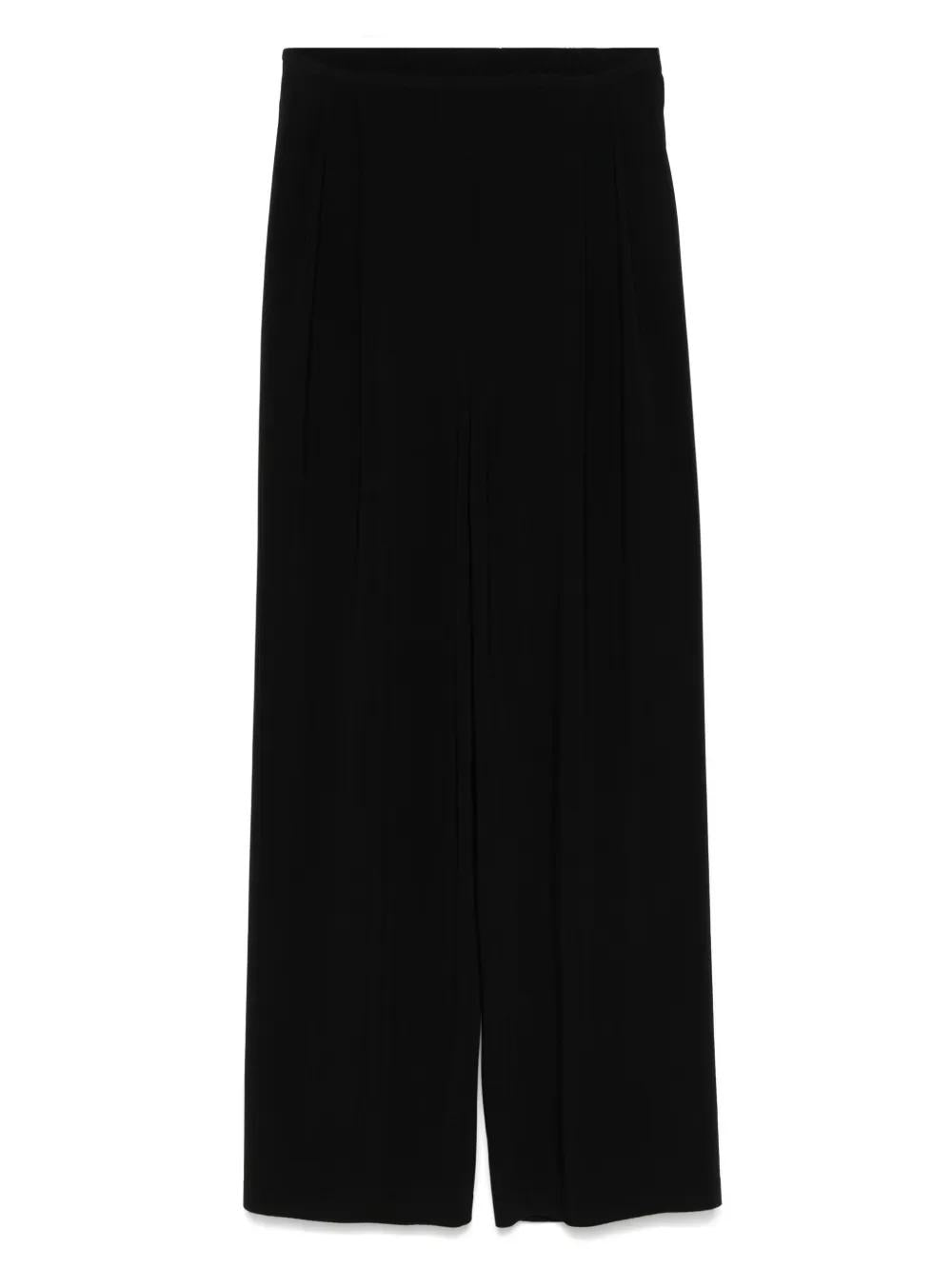 NORMA KAMALI High-Waisted Wide Leg Trousers for Women