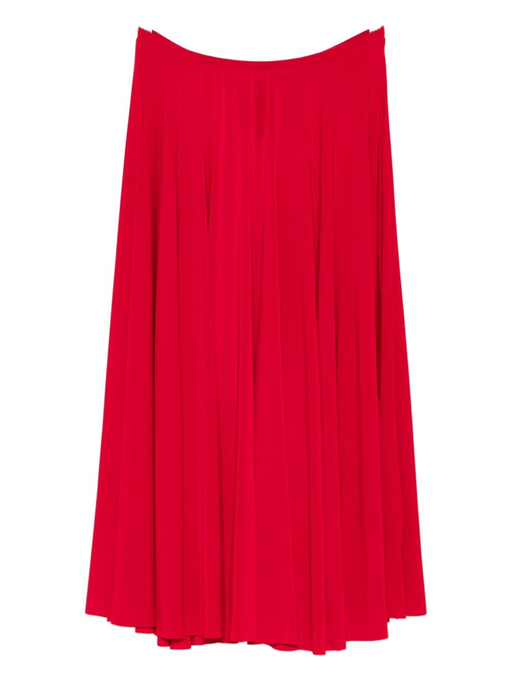 NORMA KAMALI Pleated Midi Length A-Line Skirt
