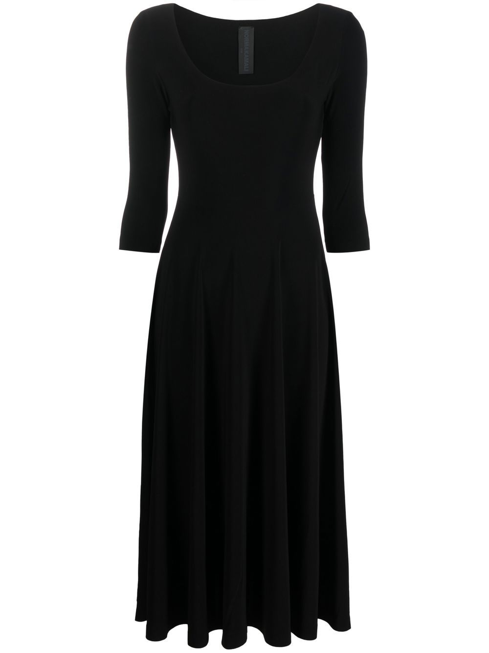 NORMA KAMALI Elegant Flared Midi Dress