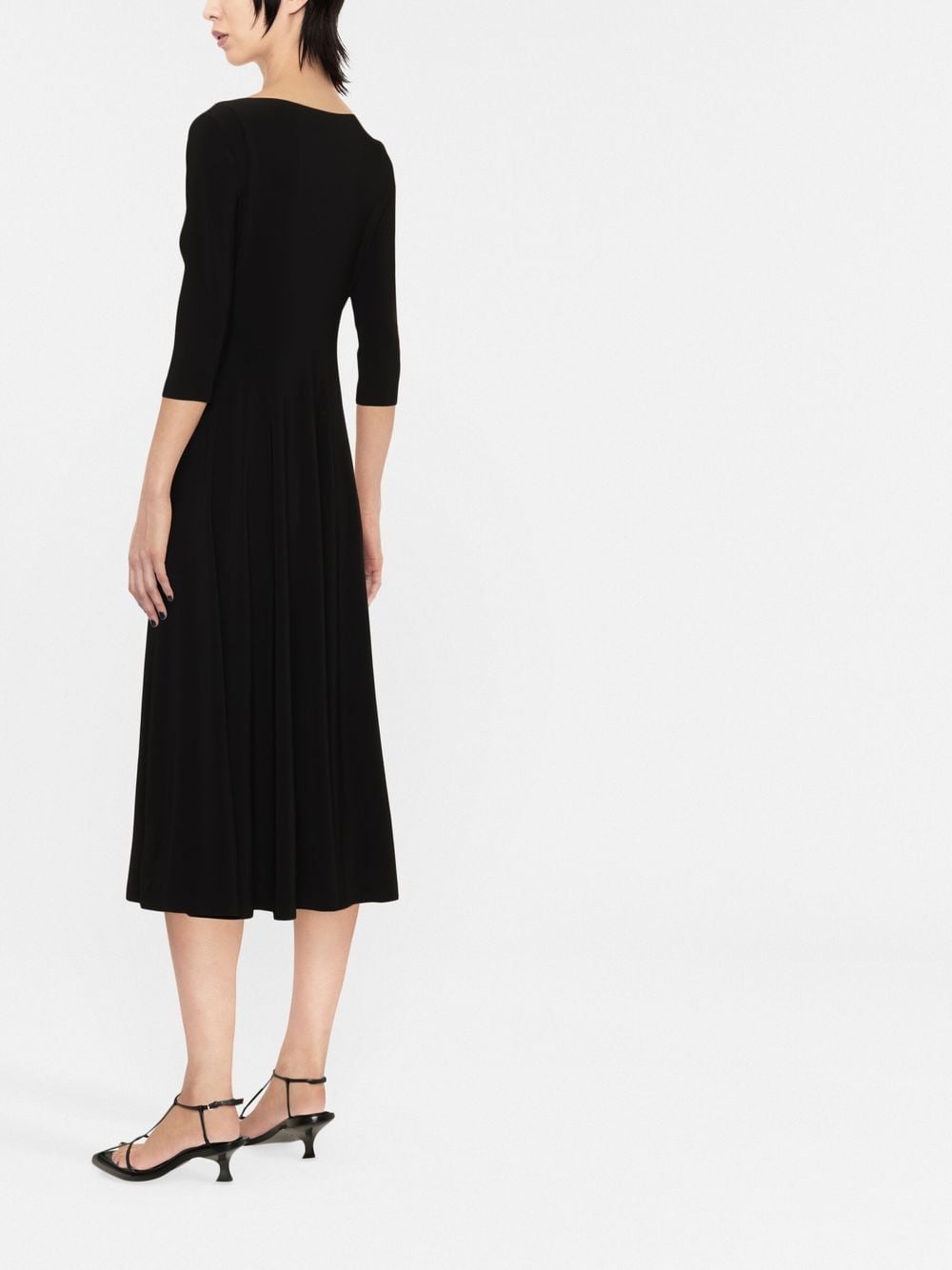 NORMA KAMALI Elegant Flared Midi Dress