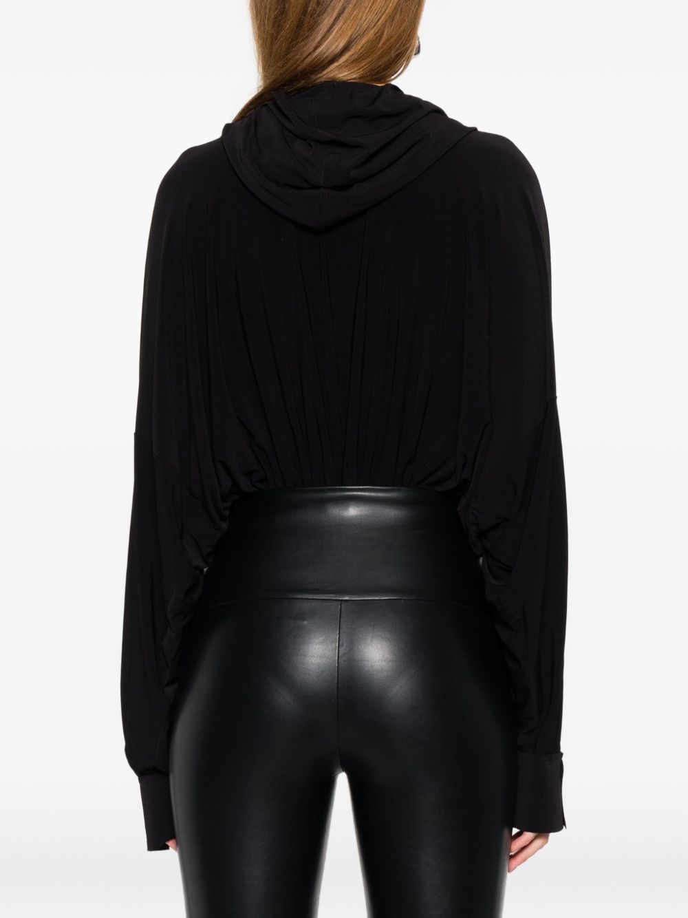 NORMA KAMALI Oversized Hooded Bodysuit
