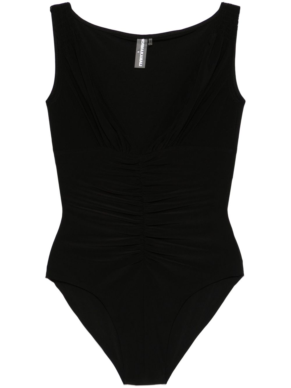 NORMA KAMALI V-Necked Mini Bodysuit