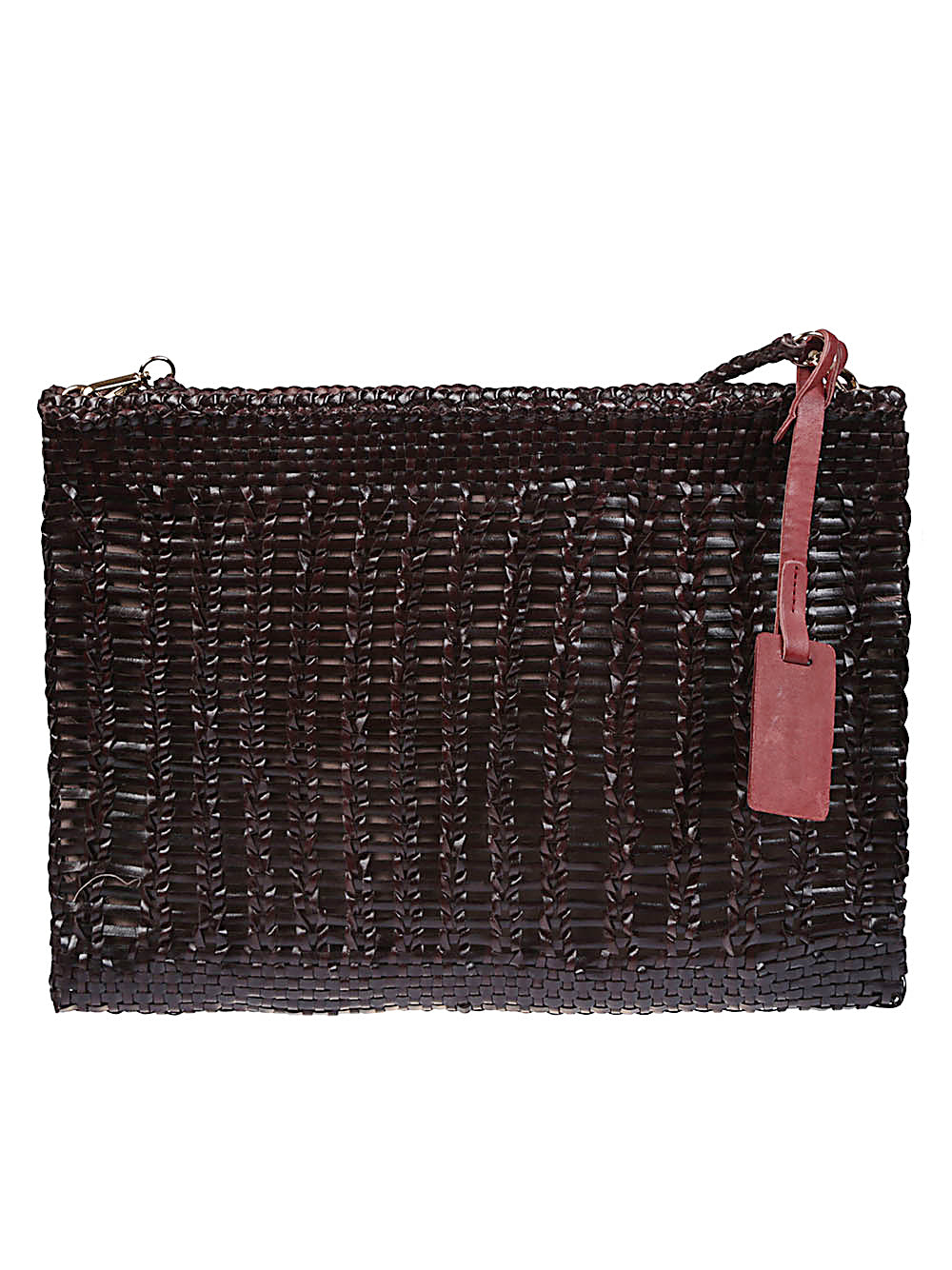 VIPERA Woven Leather Handbag