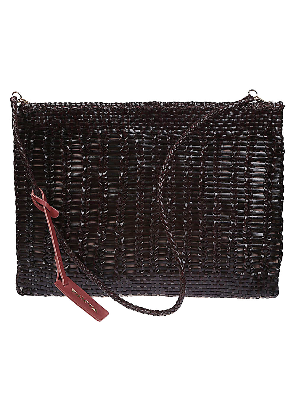 VIPERA Woven Leather Handbag