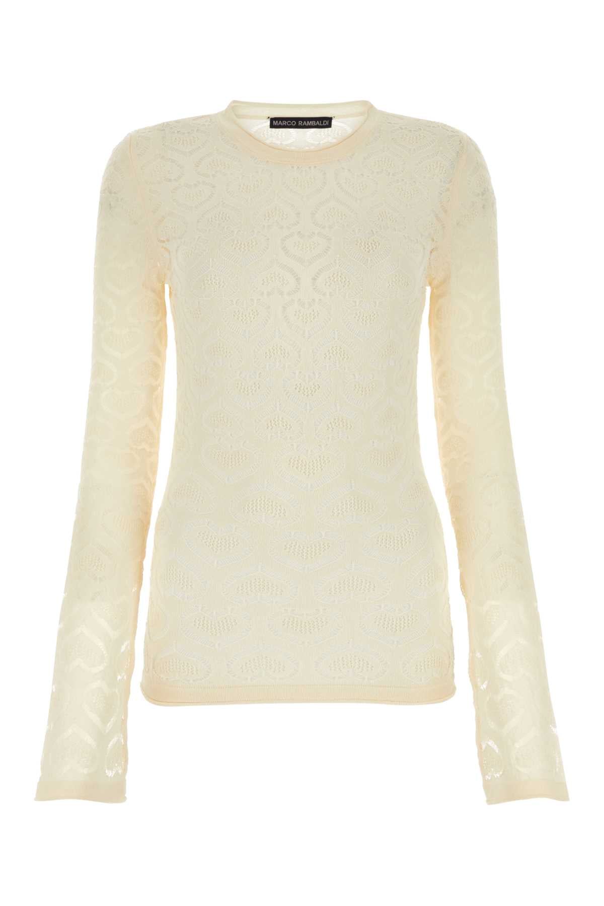 MARCO RAMBALDI Ivory Lace Top for Women