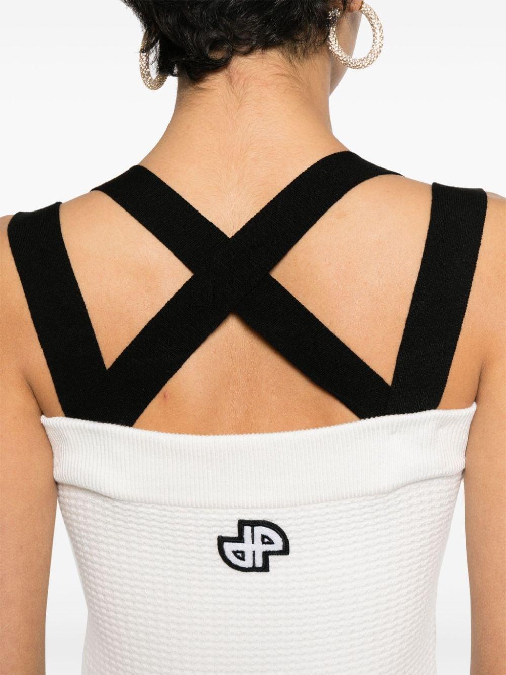 PATOU 3D Knit Dress with Double Straps in Size S