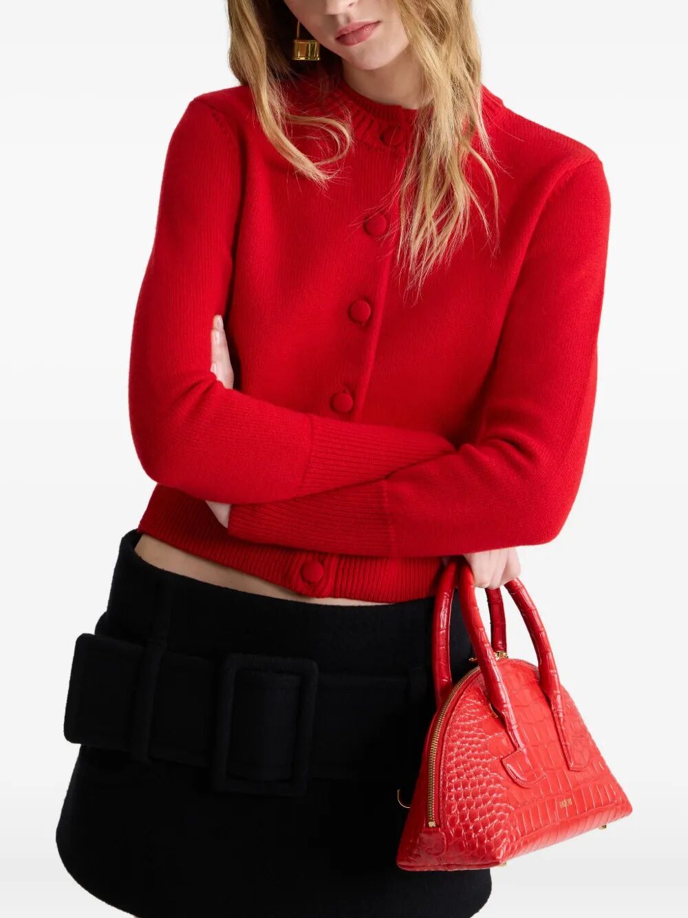 PATOU Wool & Cashmere Blend Cardigan