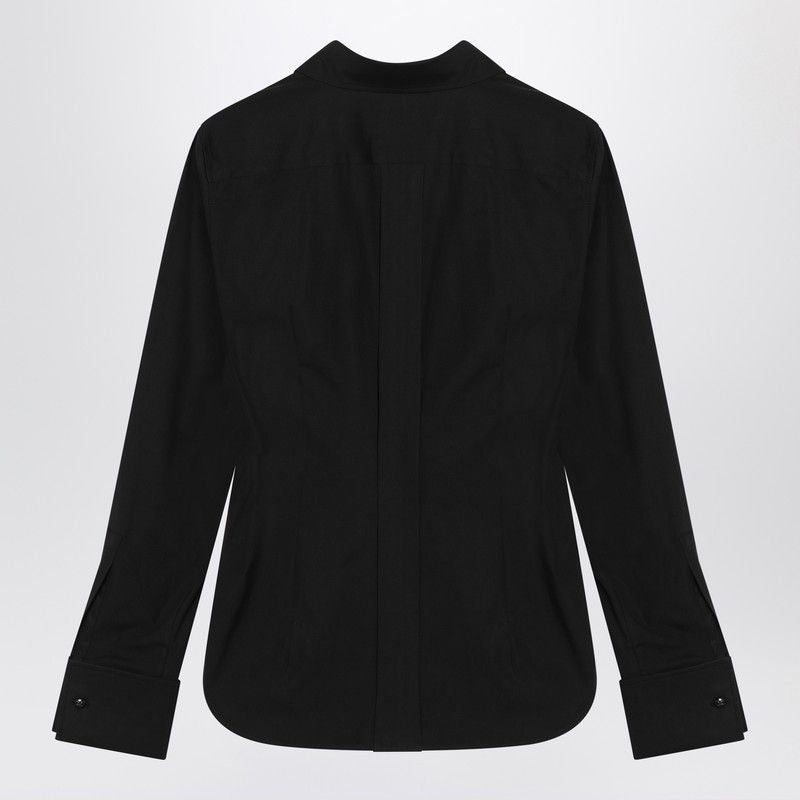 MAX MARA Classic Stretch Cotton Shirt with Logo