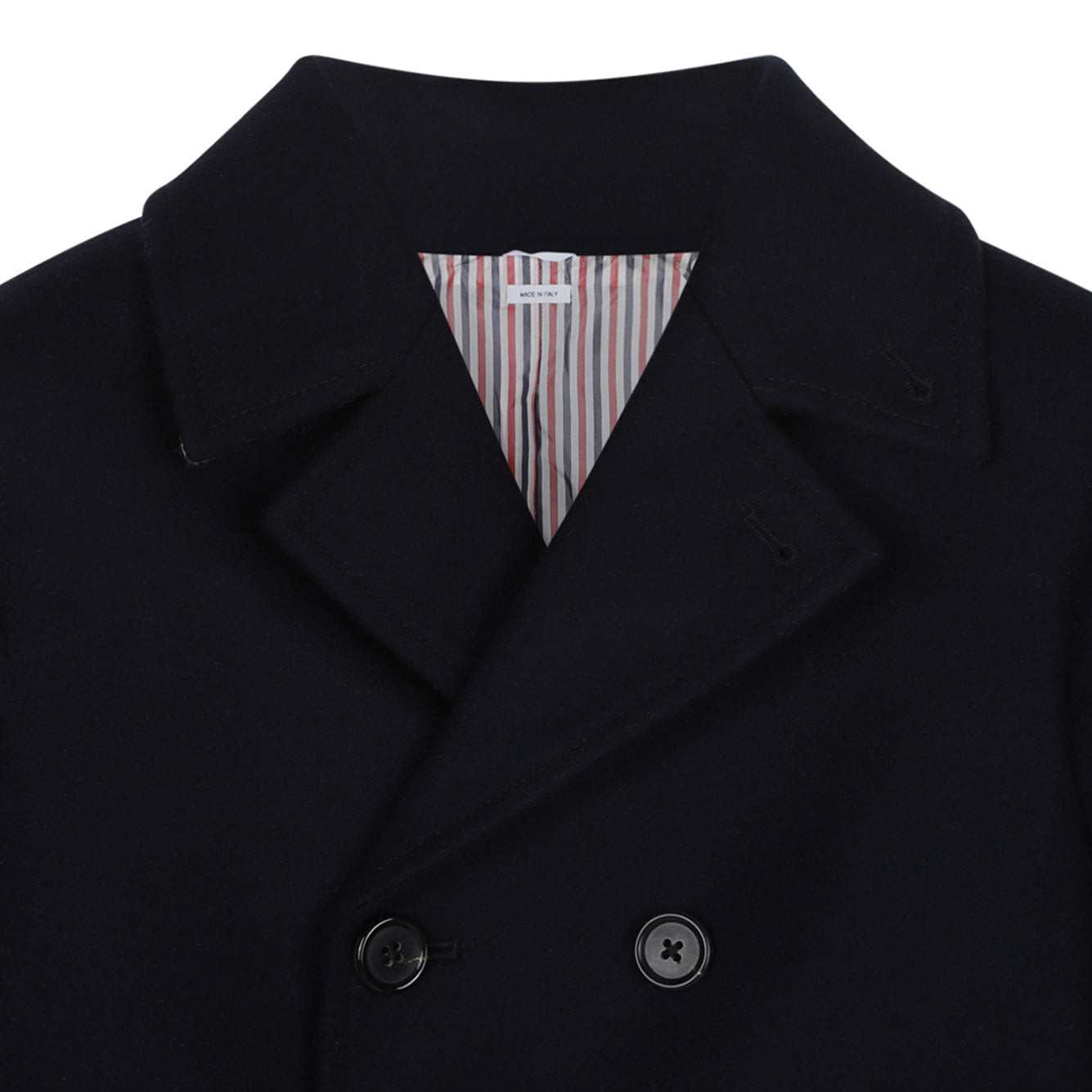 THOM BROWNE Mini Virgin Wool Jacket for Boys