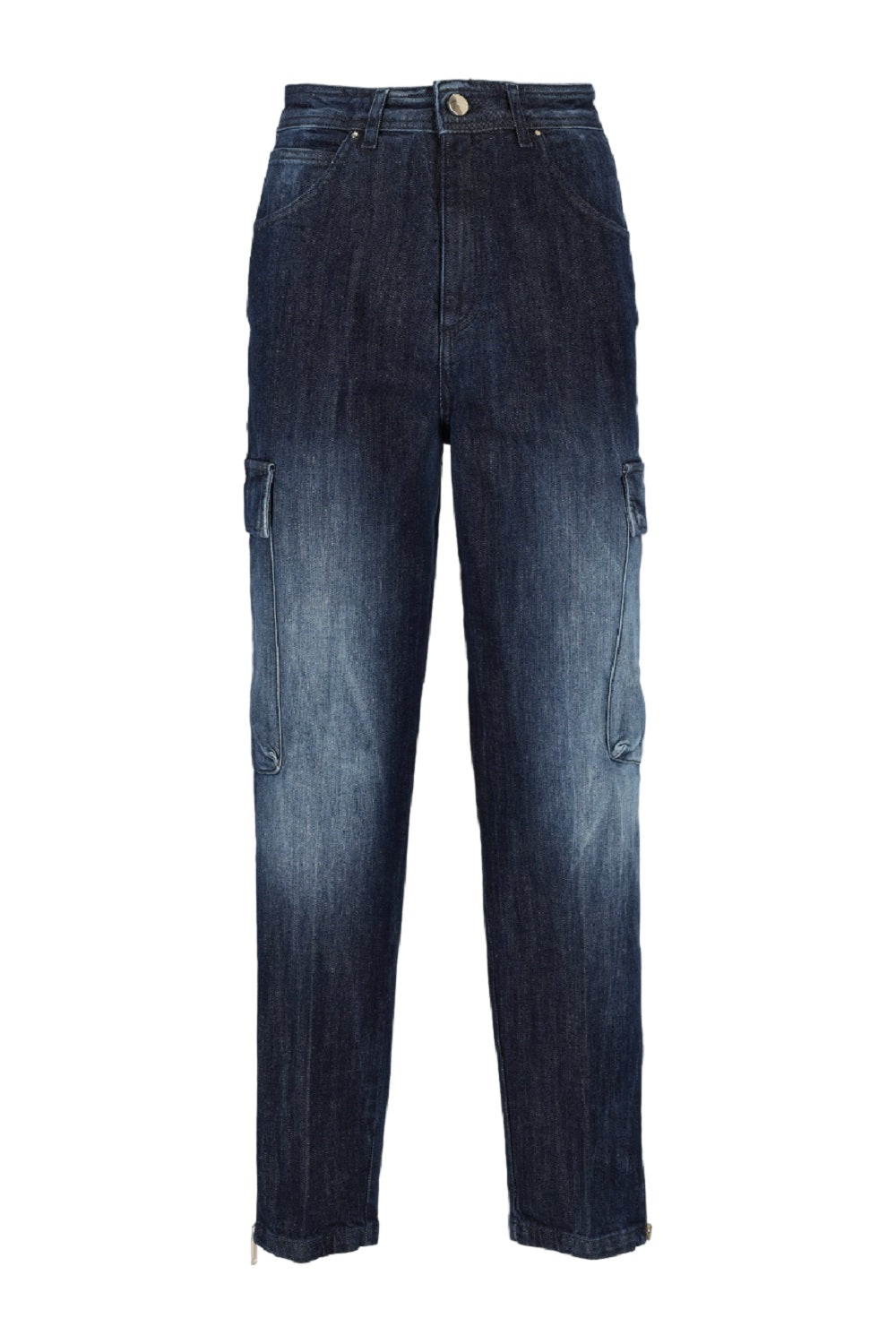 KOCCA Stylish Women's Jeans with Chic Side Pockets and Zip Detailing