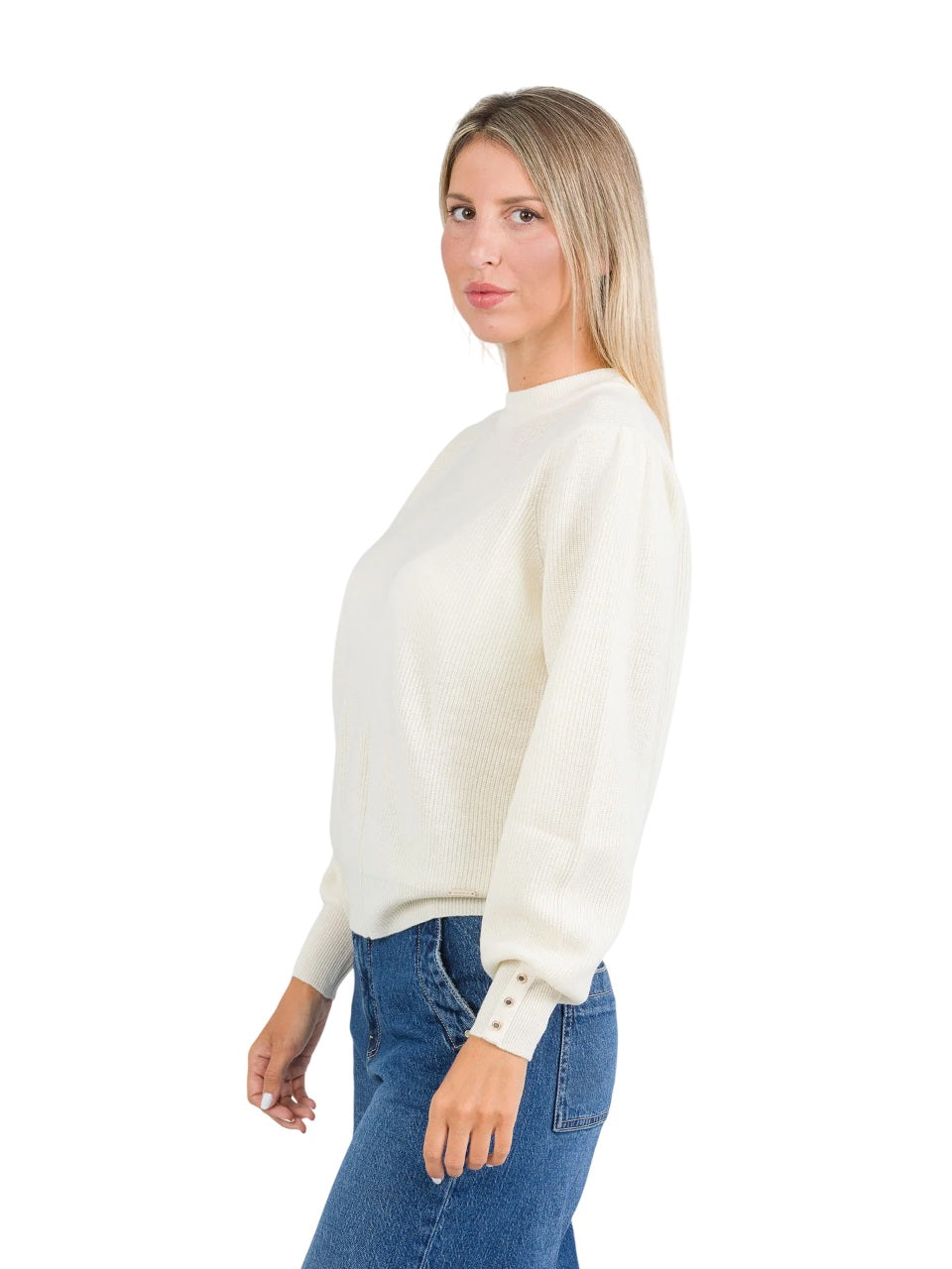 KOCCA Elegant Bishop Sleeve Pullover