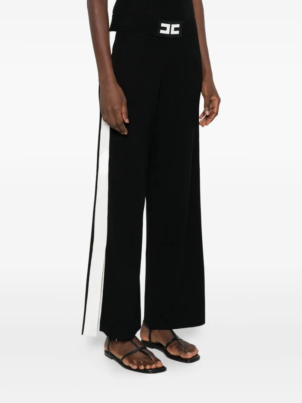 ELISABETTA FRANCHI Tricot Trousers - Women’s Stylish Pants
