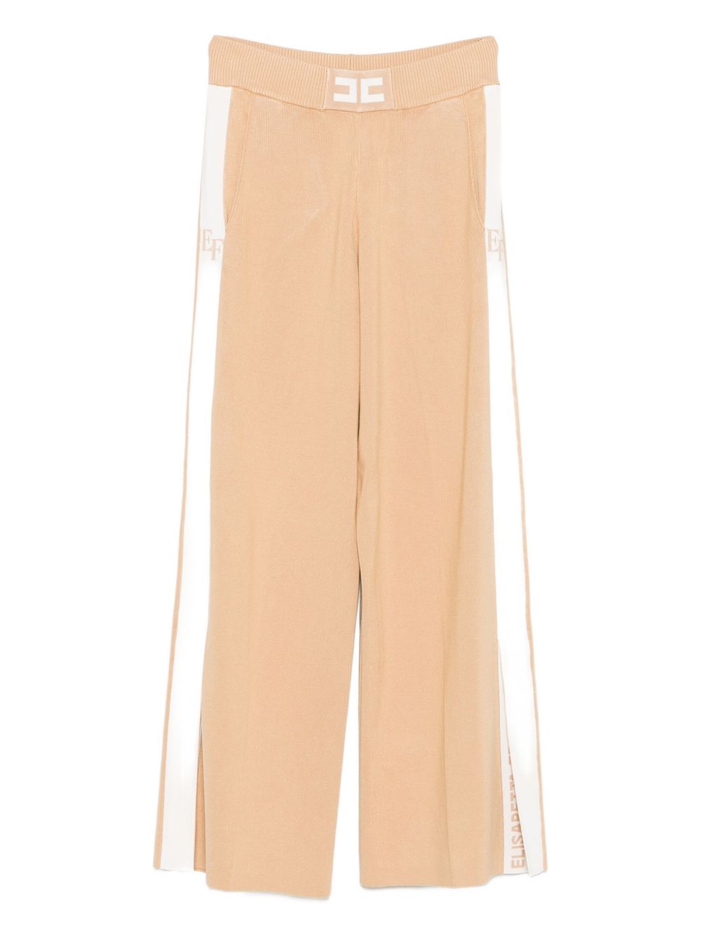 ELISABETTA FRANCHI Tricot Trousers with Elastic Waistband for Women