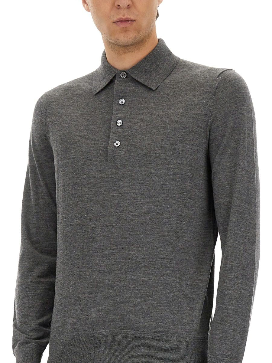 TOM FORD Men's Wool Polo Shirt - FW25 Collection