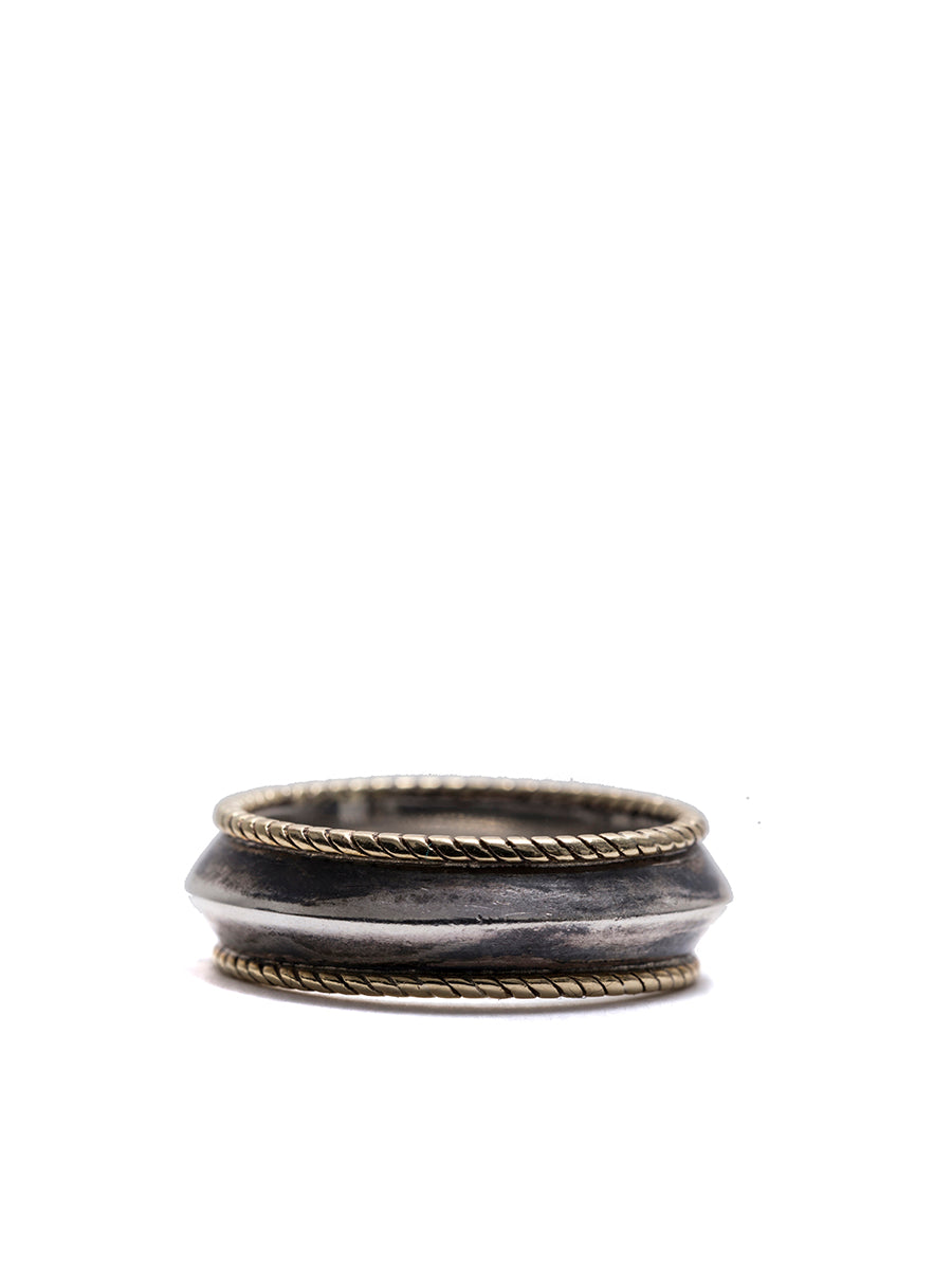 UGO CACCIATORI Edge Band Ring for Men