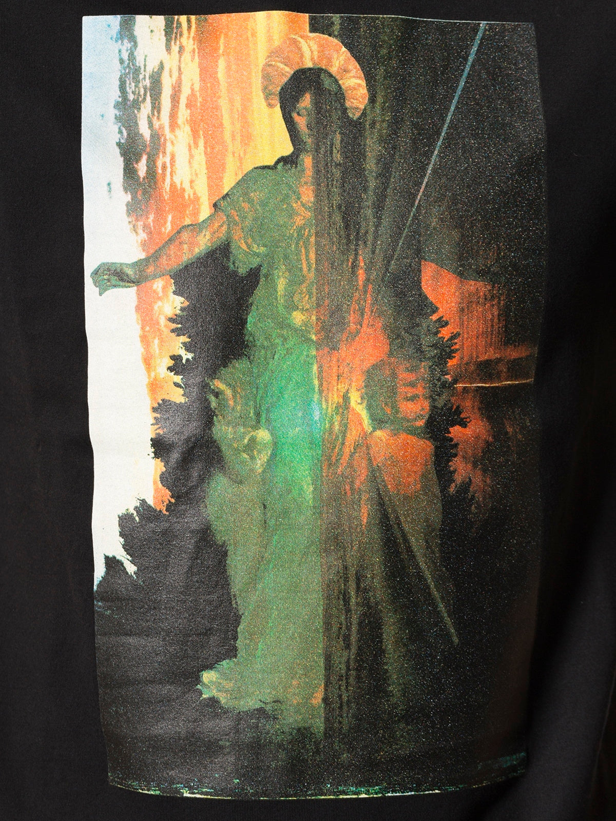 FACETASM Frontal Print T-Shirt - Size 4