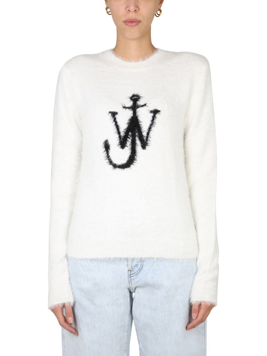 JW ANDERSON Intarsia Logo Knit Sweater for Women