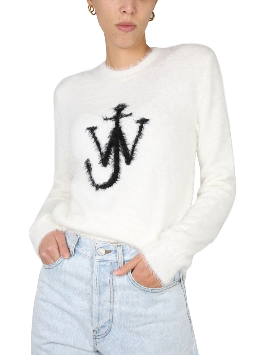 JW ANDERSON Intarsia Logo Knit Sweater for Women