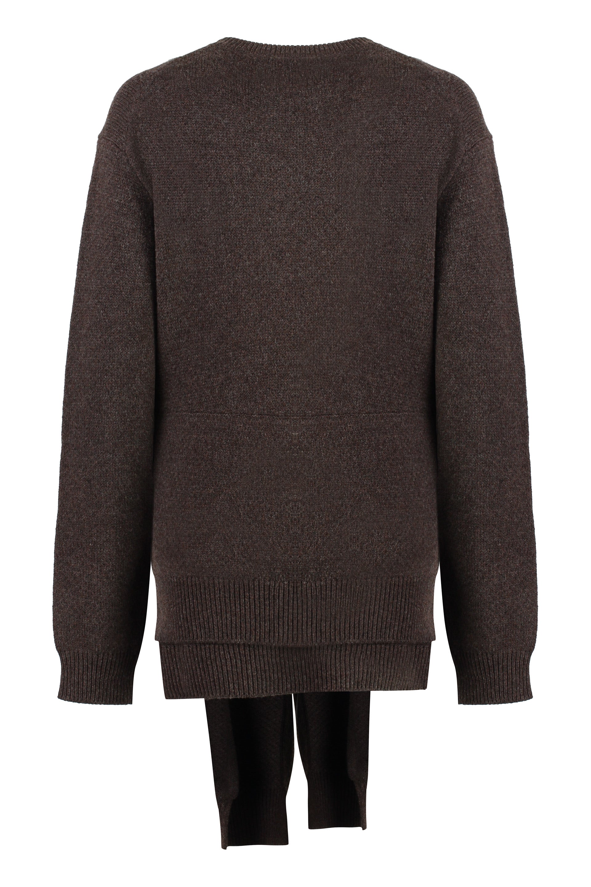 JW ANDERSON Long Sleeve Crew-Neck Sweater with Front Knot Detail