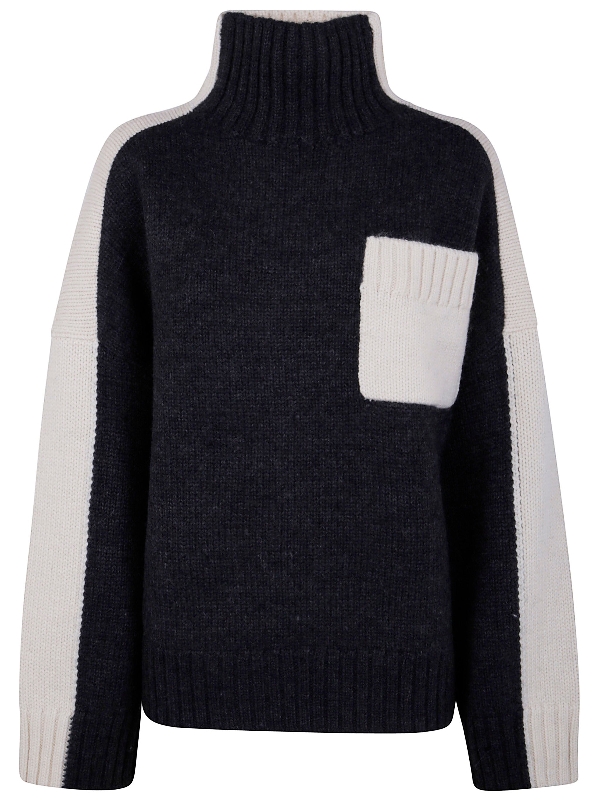 JW ANDERSON Two Tone Patch Pocket Jumper