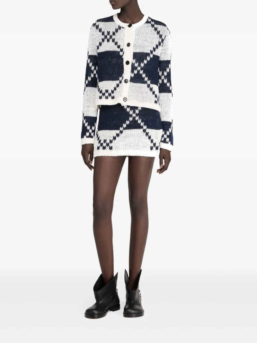 JW ANDERSON Fair Isle Mini Skirt - Women's SS25 Collection