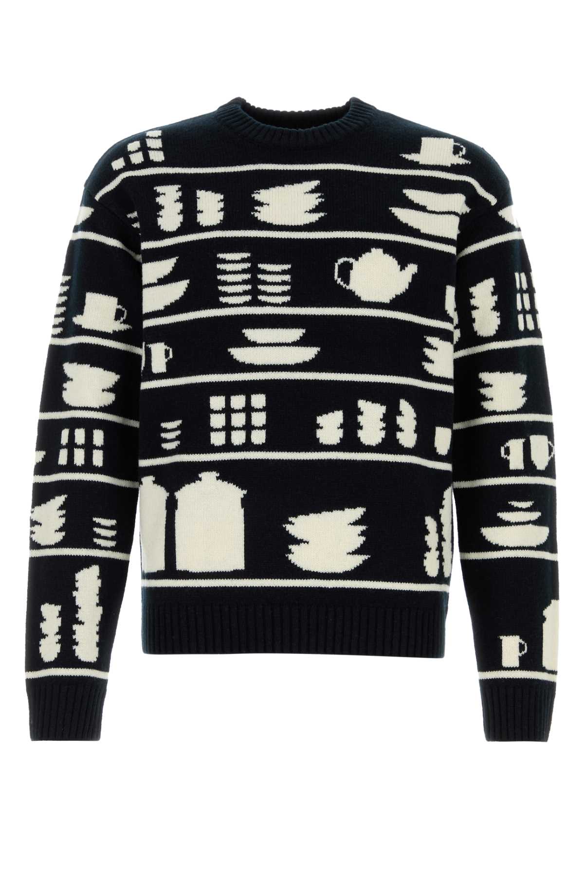 JW ANDERSON Embroidered Wool Sweater for Men - FW25 Collection