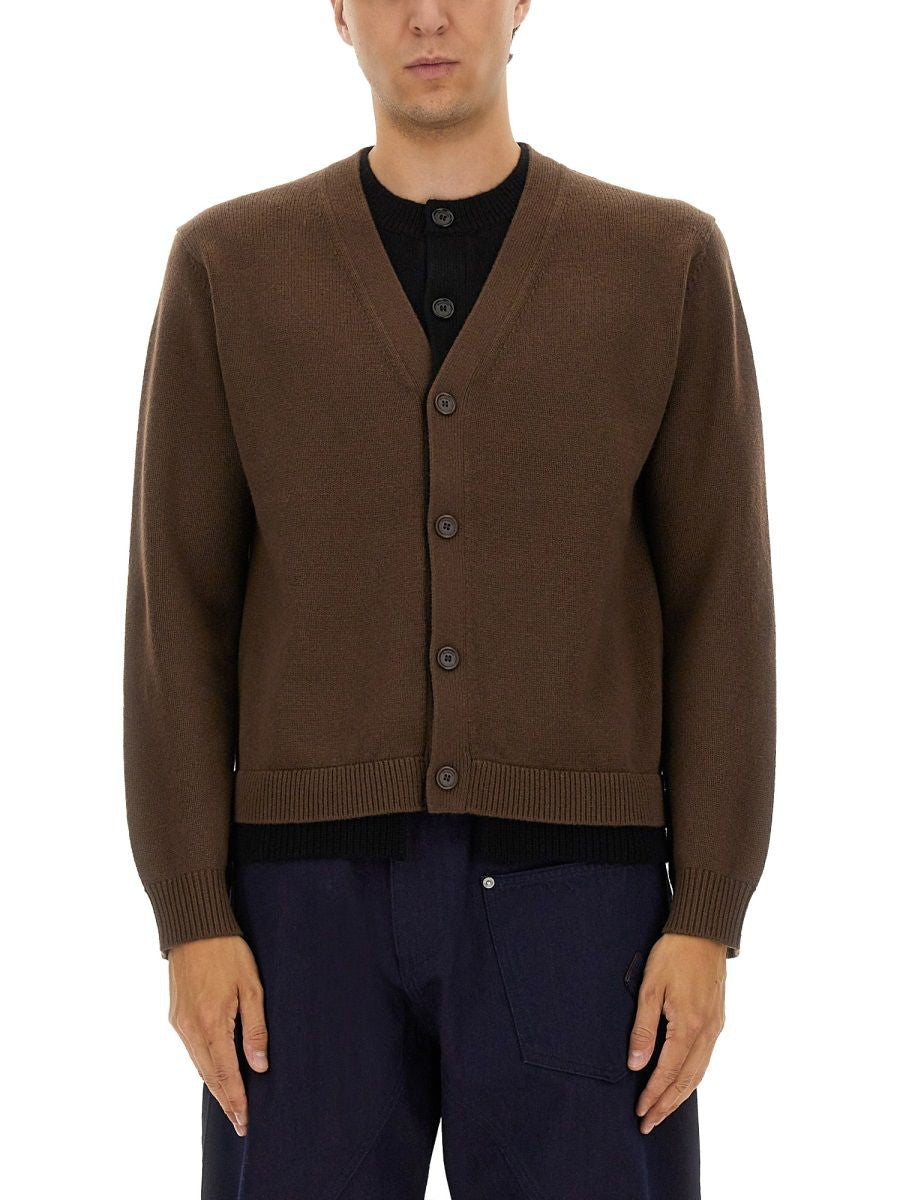 JW ANDERSON Layered Wool Blend Cardigan