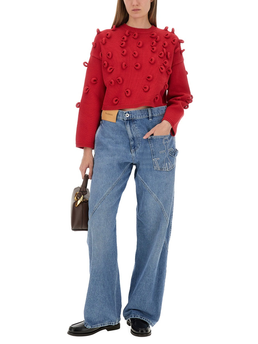 JW ANDERSON Loop Cropped T-Shirt - Size S