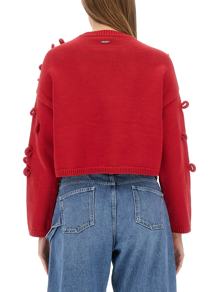 JW ANDERSON Loop Cropped T-Shirt - Size S