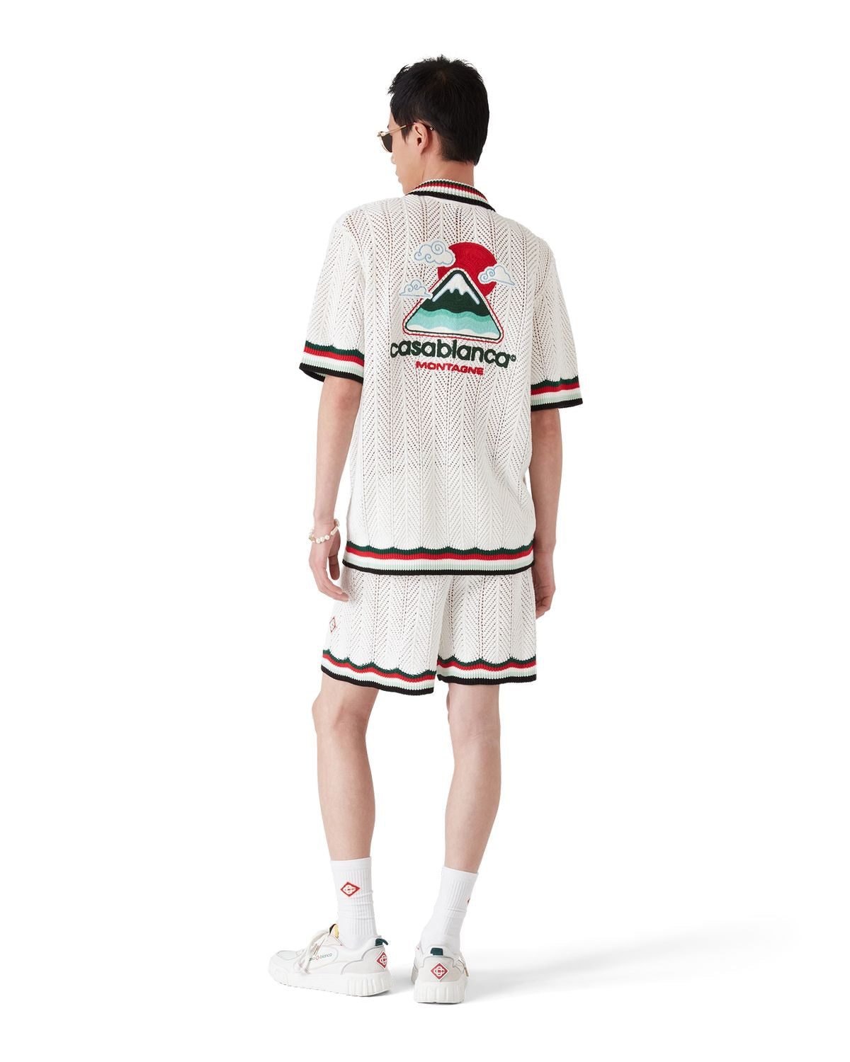 CASABLANCA Sporty Faux Crochet Shirt for Men - FW25