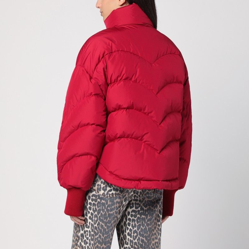 KHRISJOY Padded Heart-Quilted Jacket for Women
