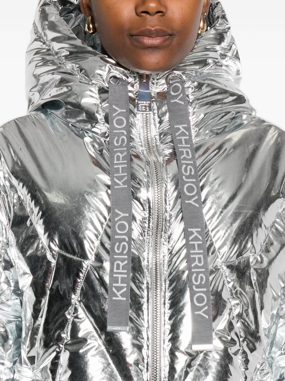 KHRISJOY Quilted Hooded Jacket for Women