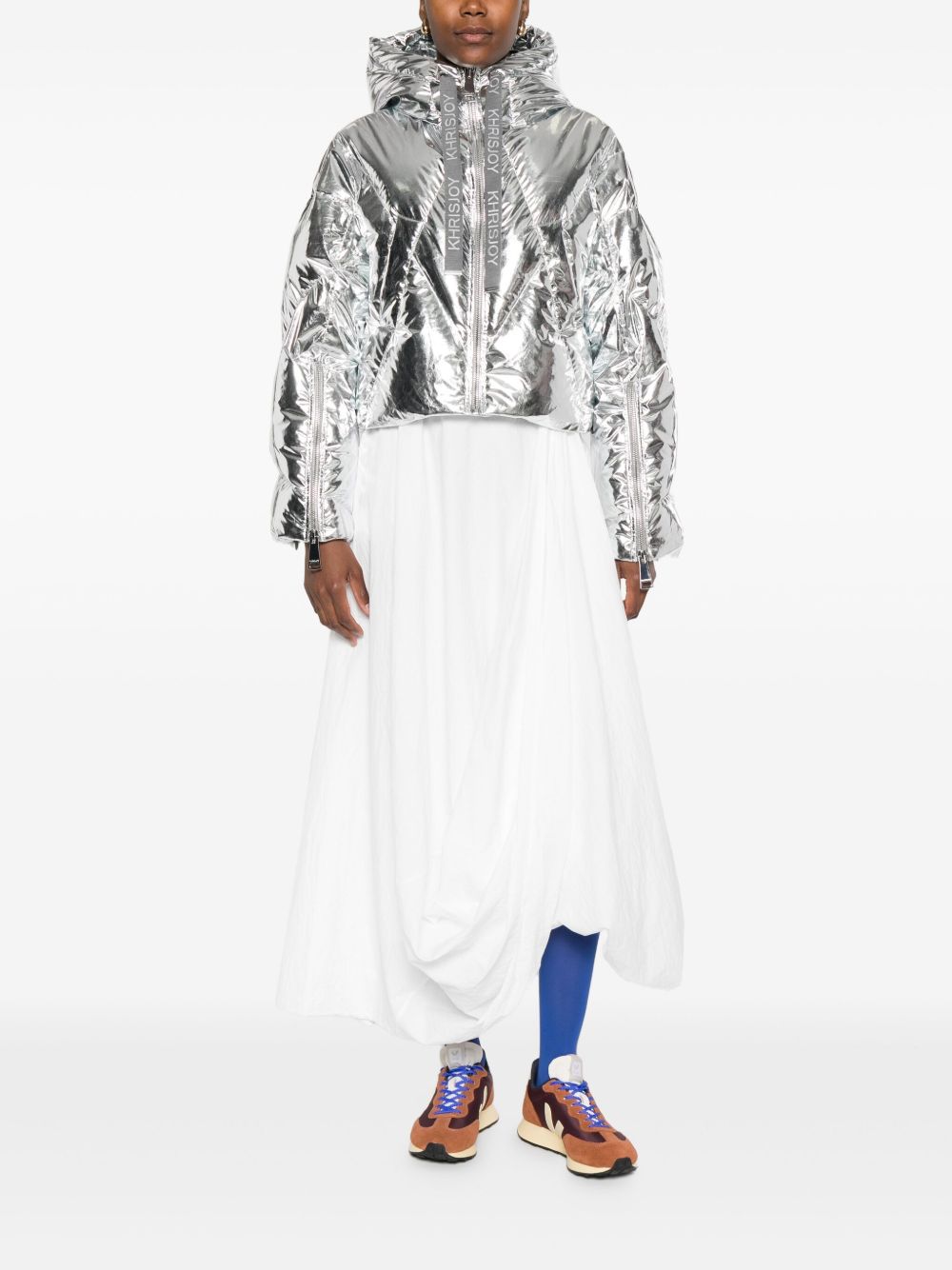 KHRISJOY Quilted Hooded Jacket for Women