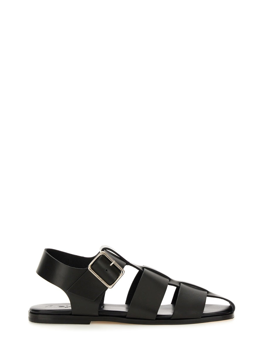 AEYDE Sleek Leather Sandals for Women