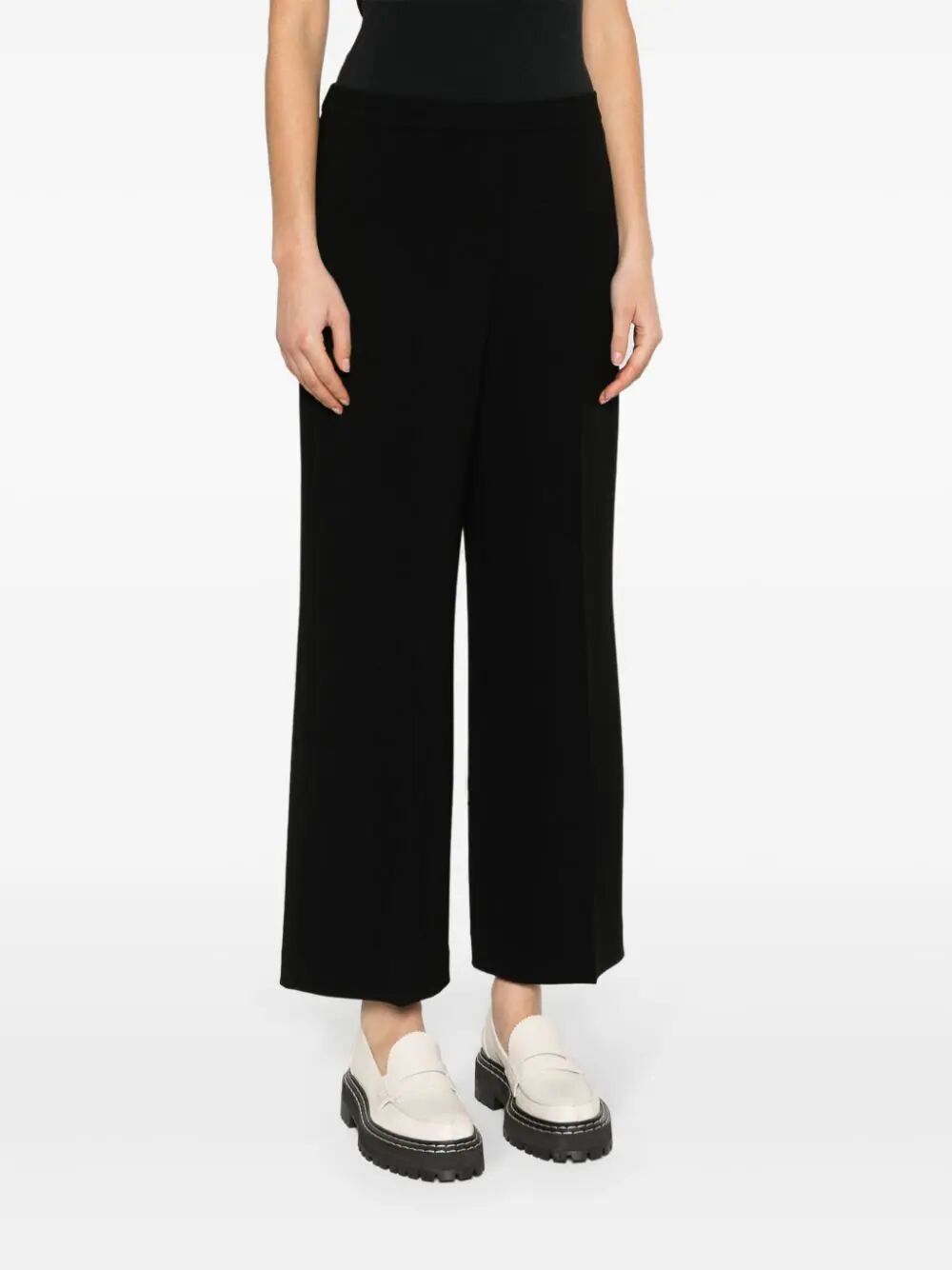 THEORY Wide Pull-On Crepe Trousers for Women - SS24