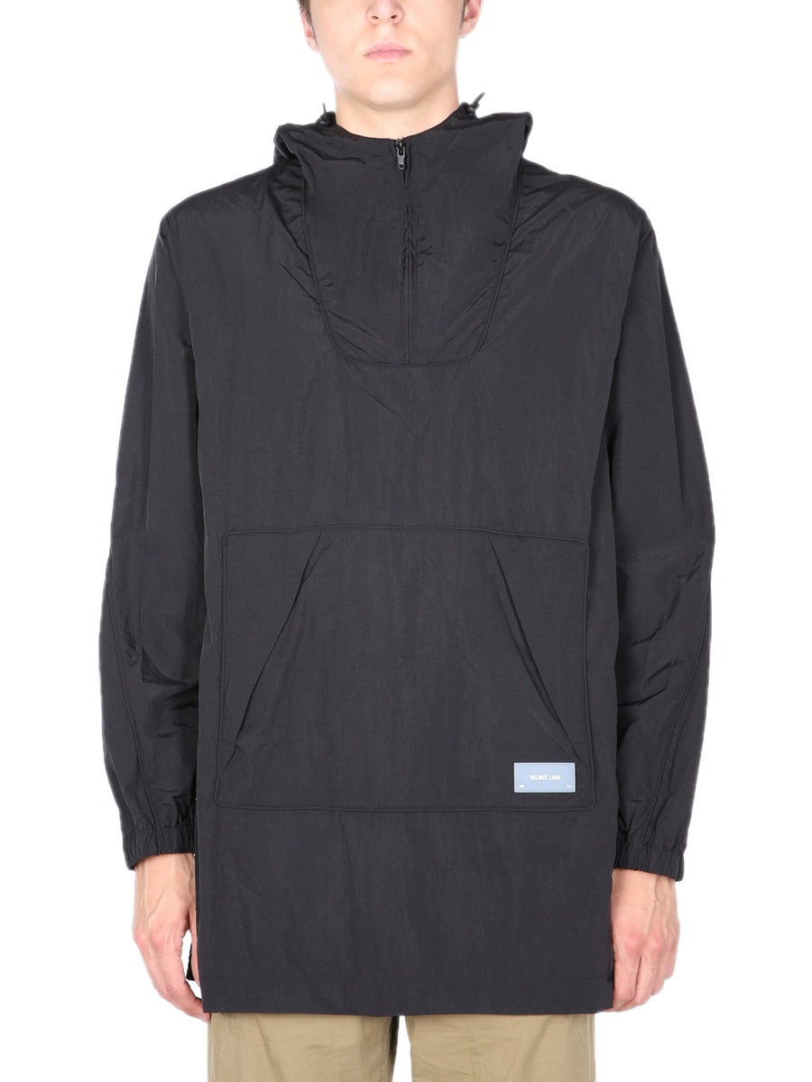 HELMUT LANG Men's Nylon Windbreaker with Hood - FW21 Collection