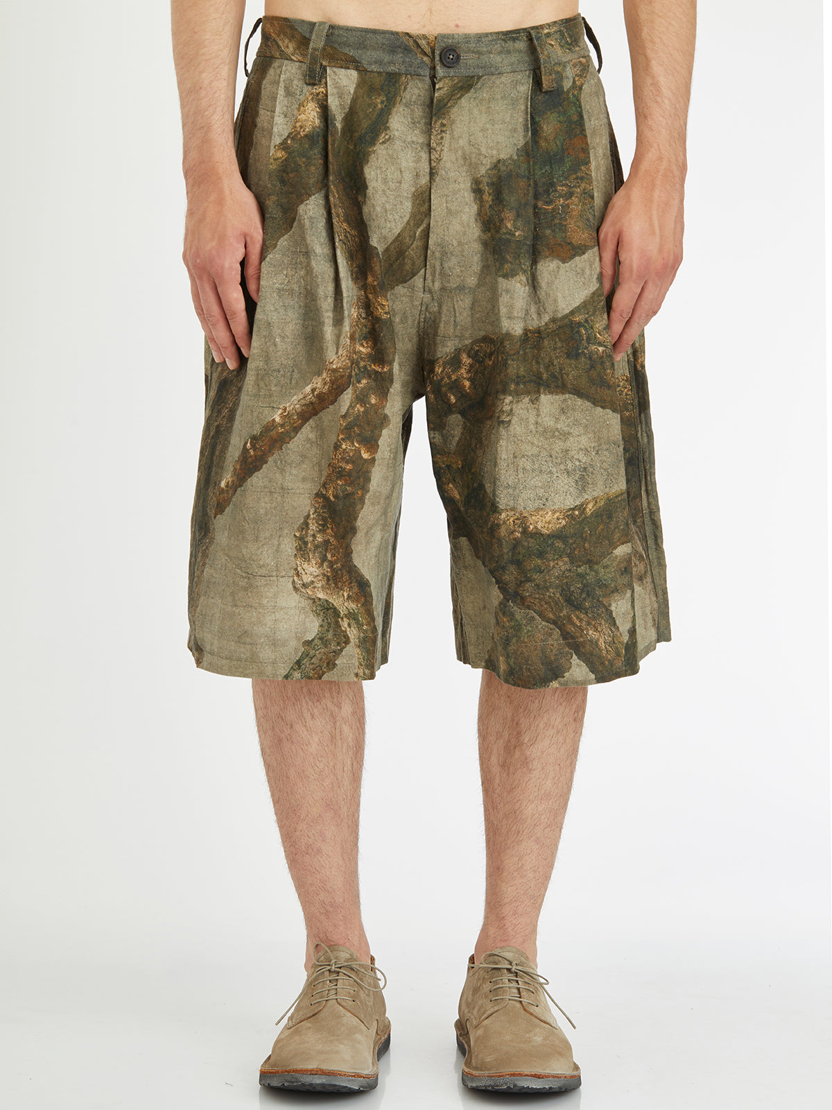 ZIGGY CHEN Graphic Print Bermuda Shorts for Men - Size 48