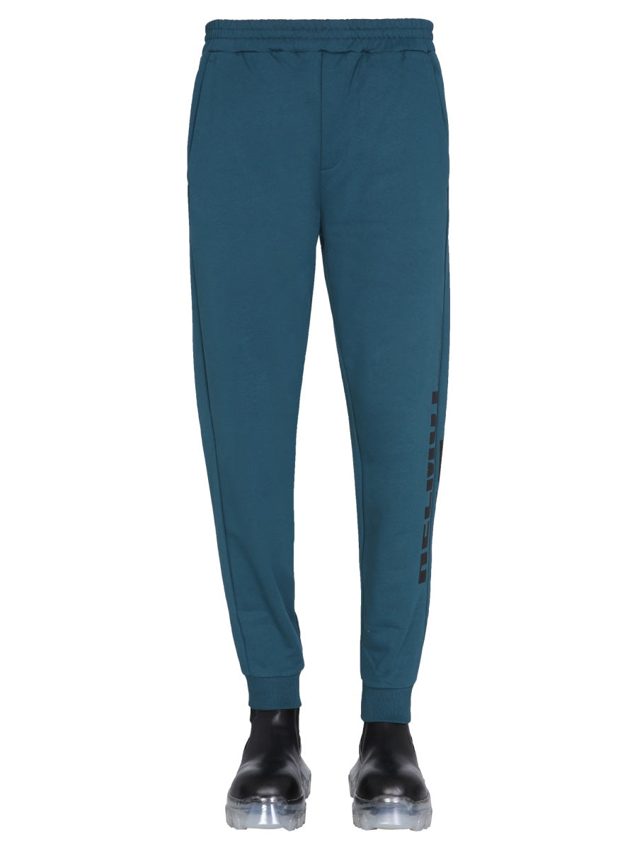 HELMUT LANG Men's Iconic Jogging Pants with Logo Print