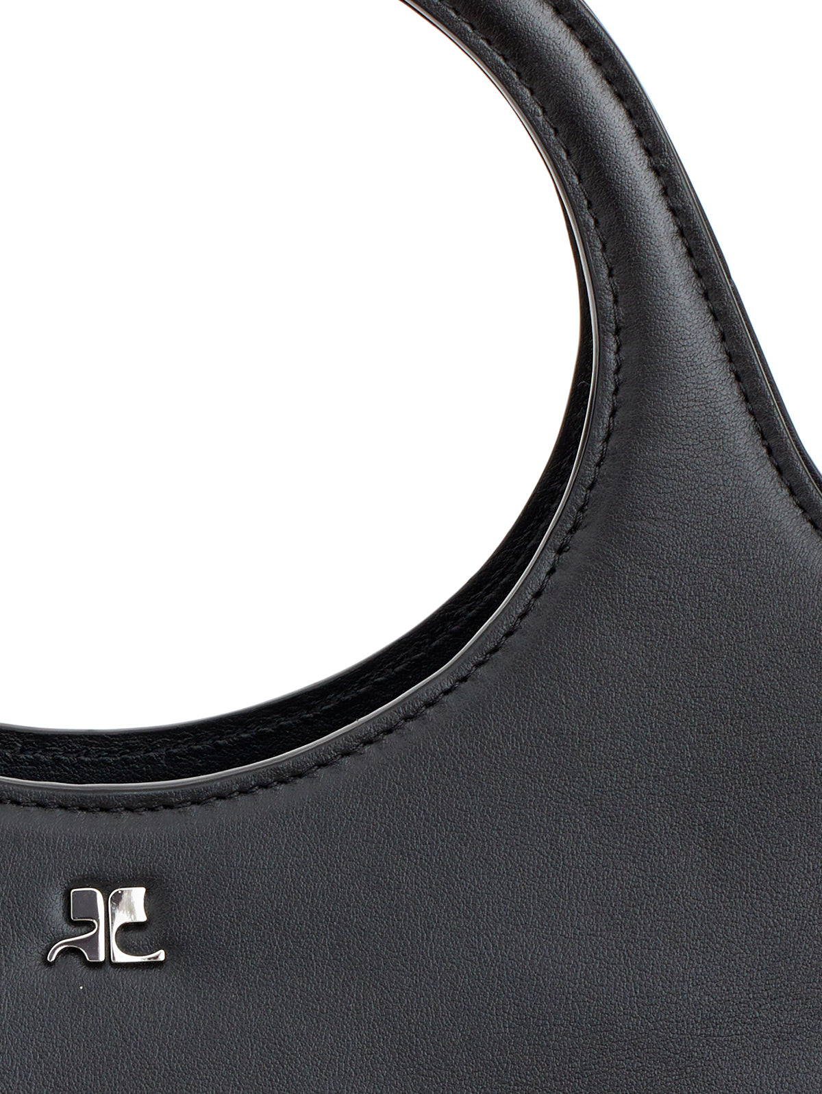 COURREGÈS Leather Holy Day Handbag - 26 cm x 28 cm