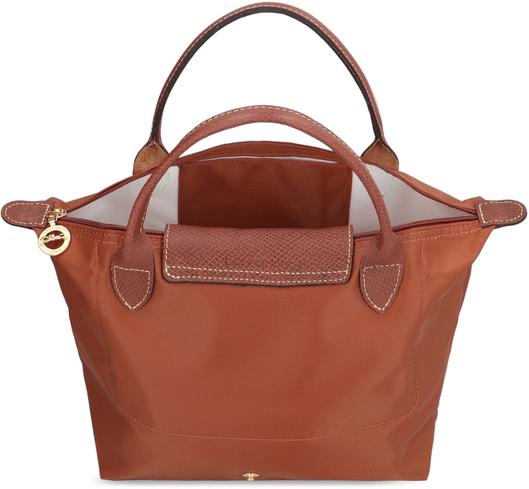 LONGCHAMP Mini Foldable Handbag with Leather Details