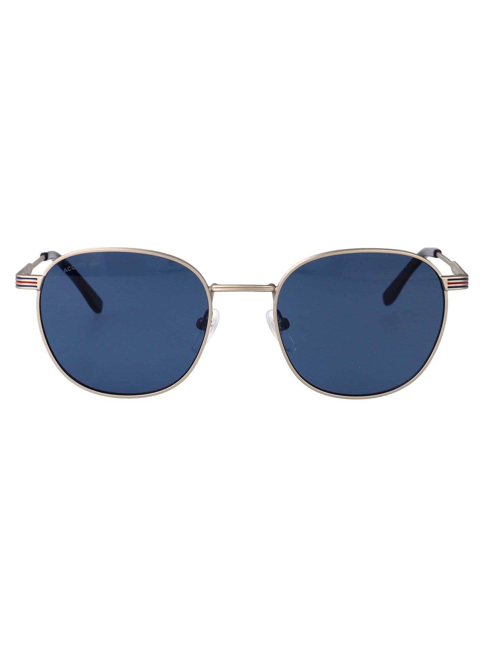 LACOSTE Semimatte Palladium Metal Sunglasses