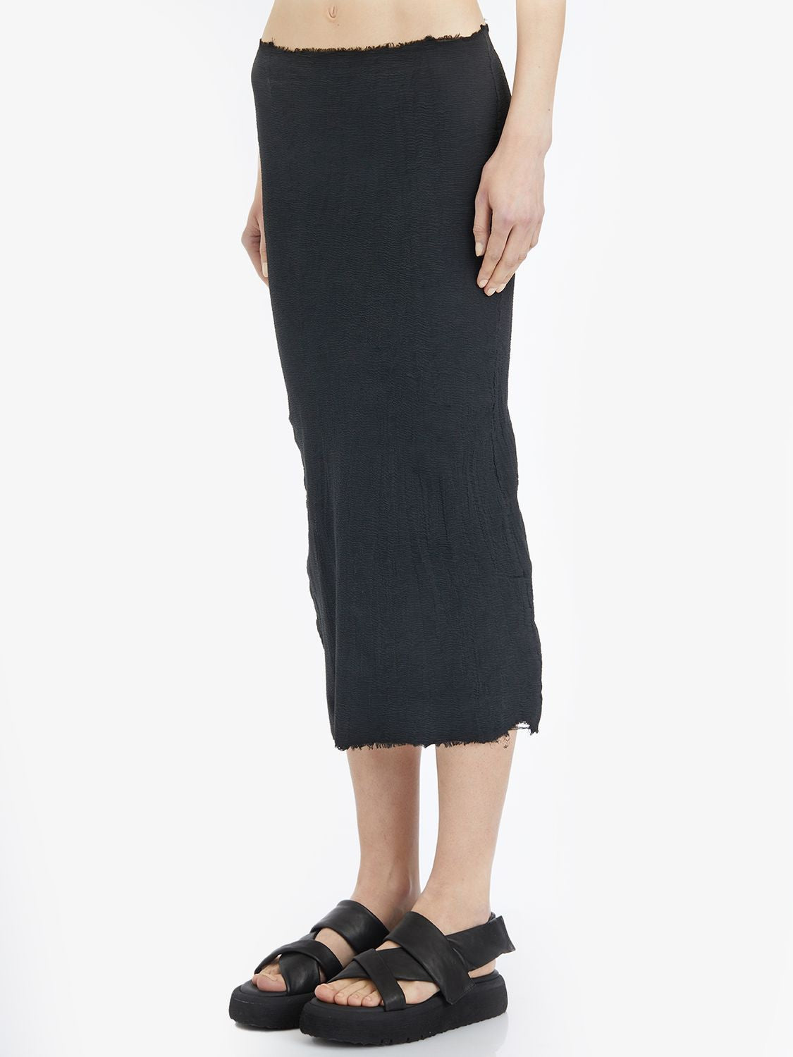 MARC LE BIHAN Stretch Silk Mix Mini Skirt - Size 38