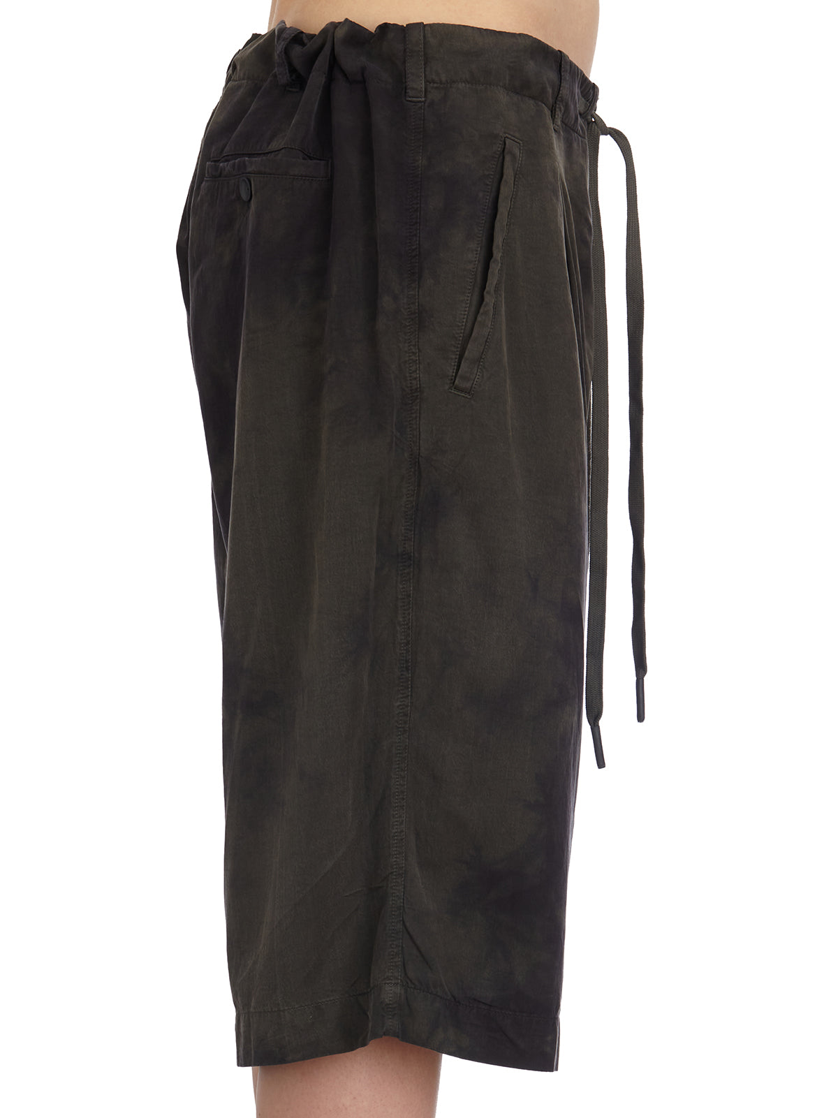 ANDREA YA'AQOV Cupro and Cotton Bermuda Shorts - Size M