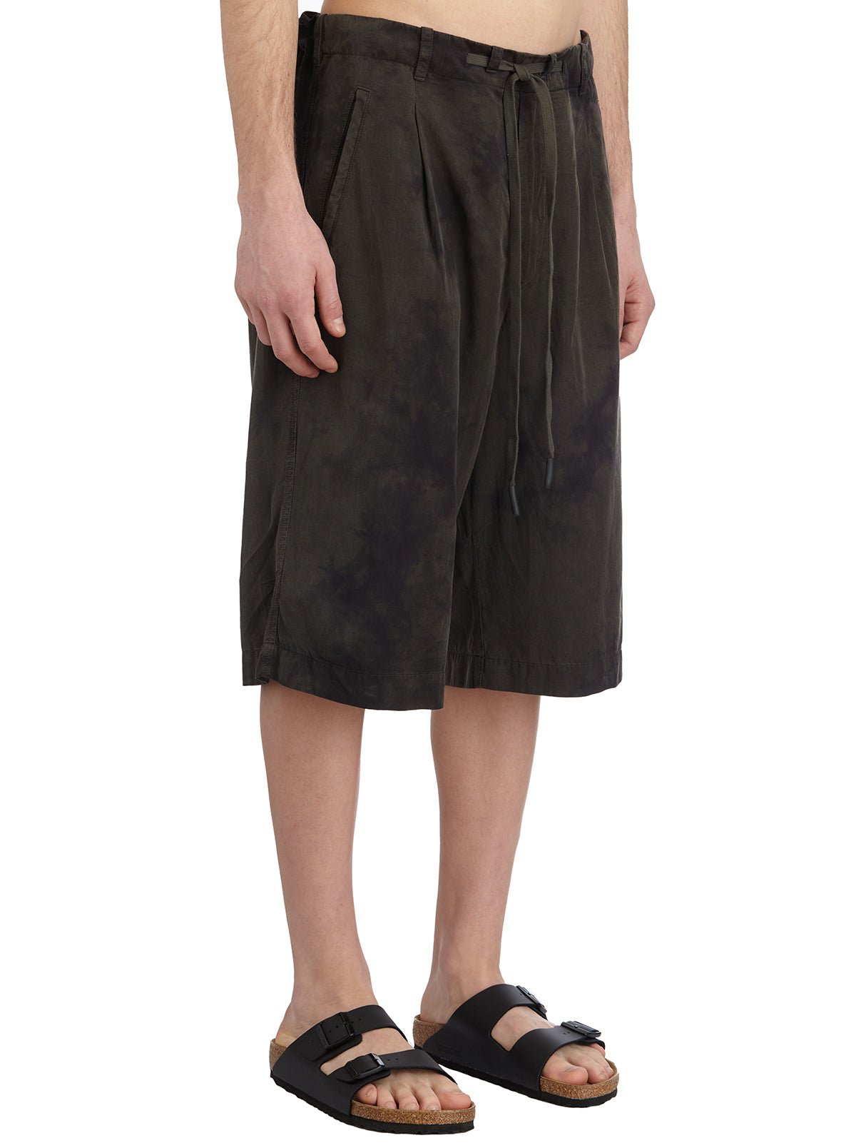 ANDREA YA'AQOV Cupro and Cotton Bermuda Shorts - Size M