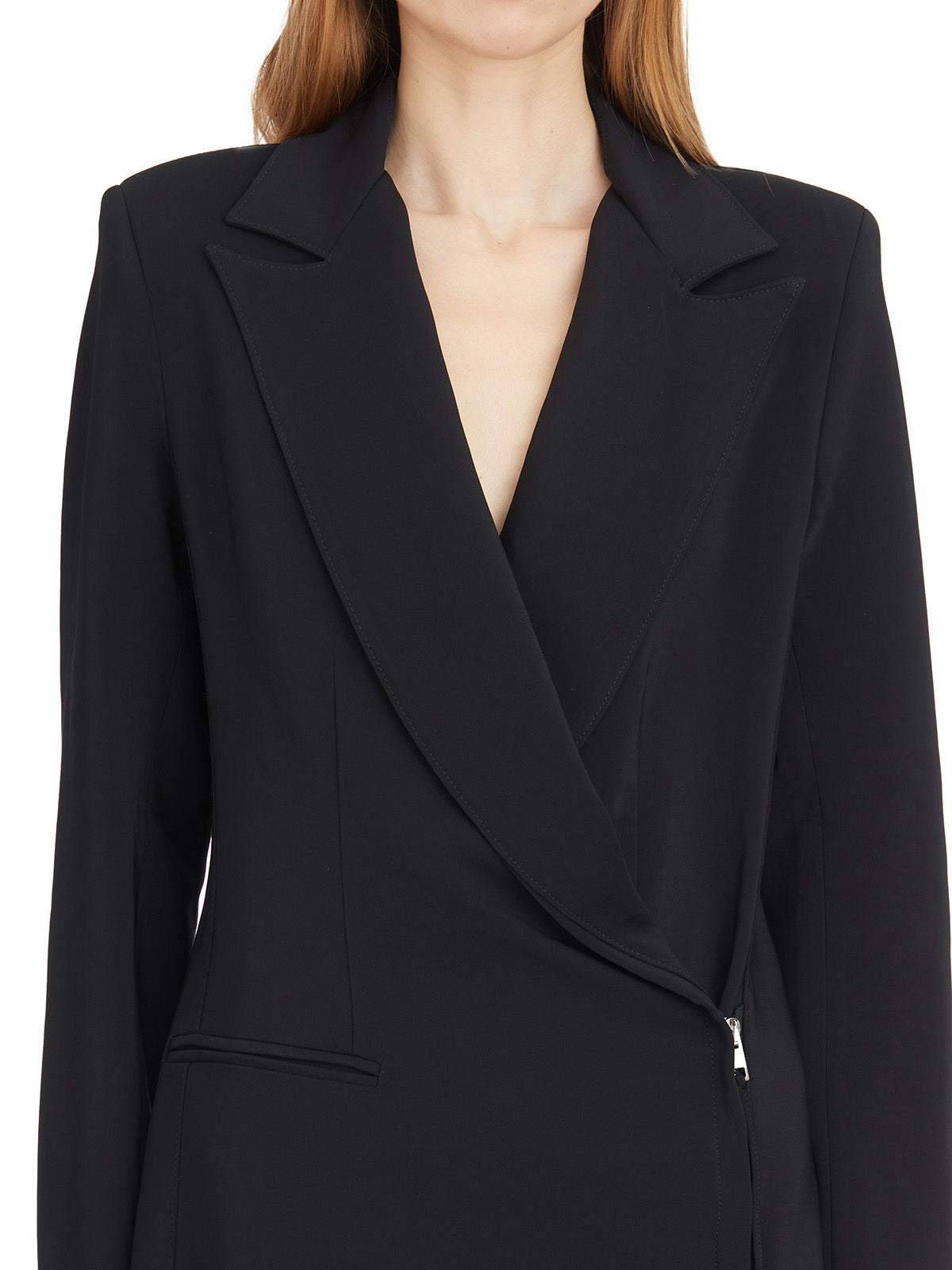ANDREA YA'AQOV Viscose Shaped Blazer with Padded Shoulders - Size S