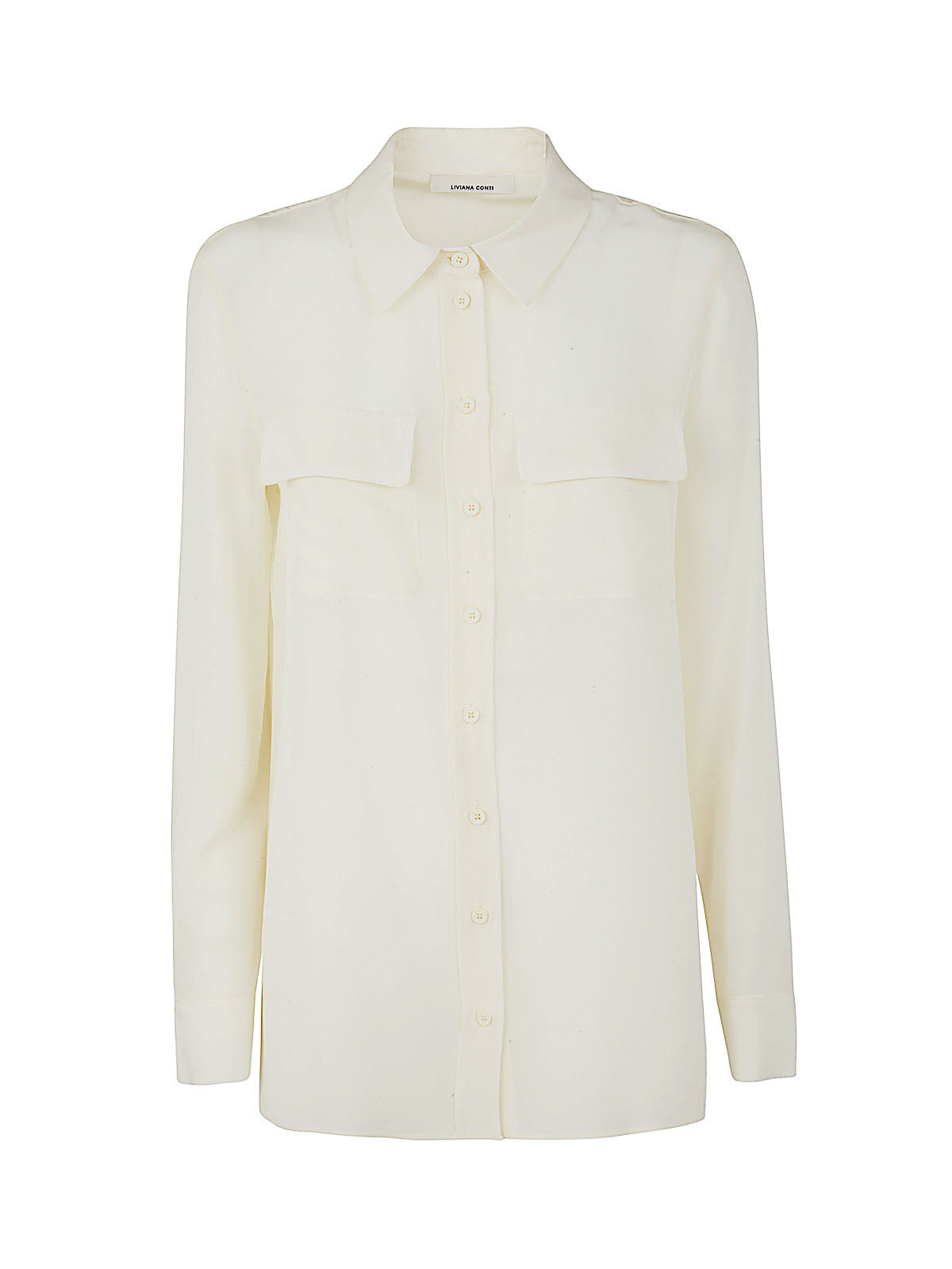 LIVIANA CONTI Chic Women's Shirt with Pocket Details