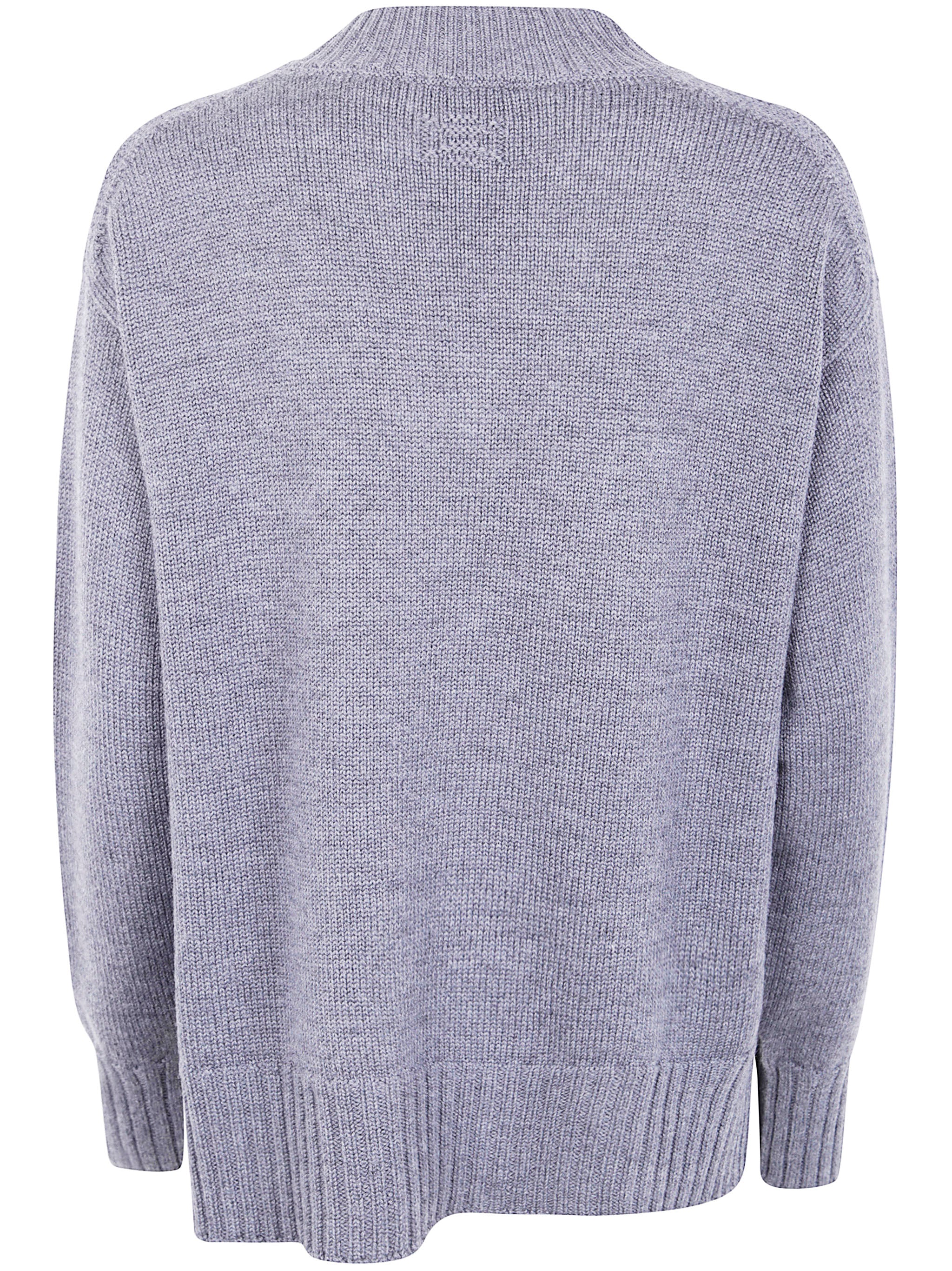 DRUMOHR Long Sleeve V Neck Knit Sweater