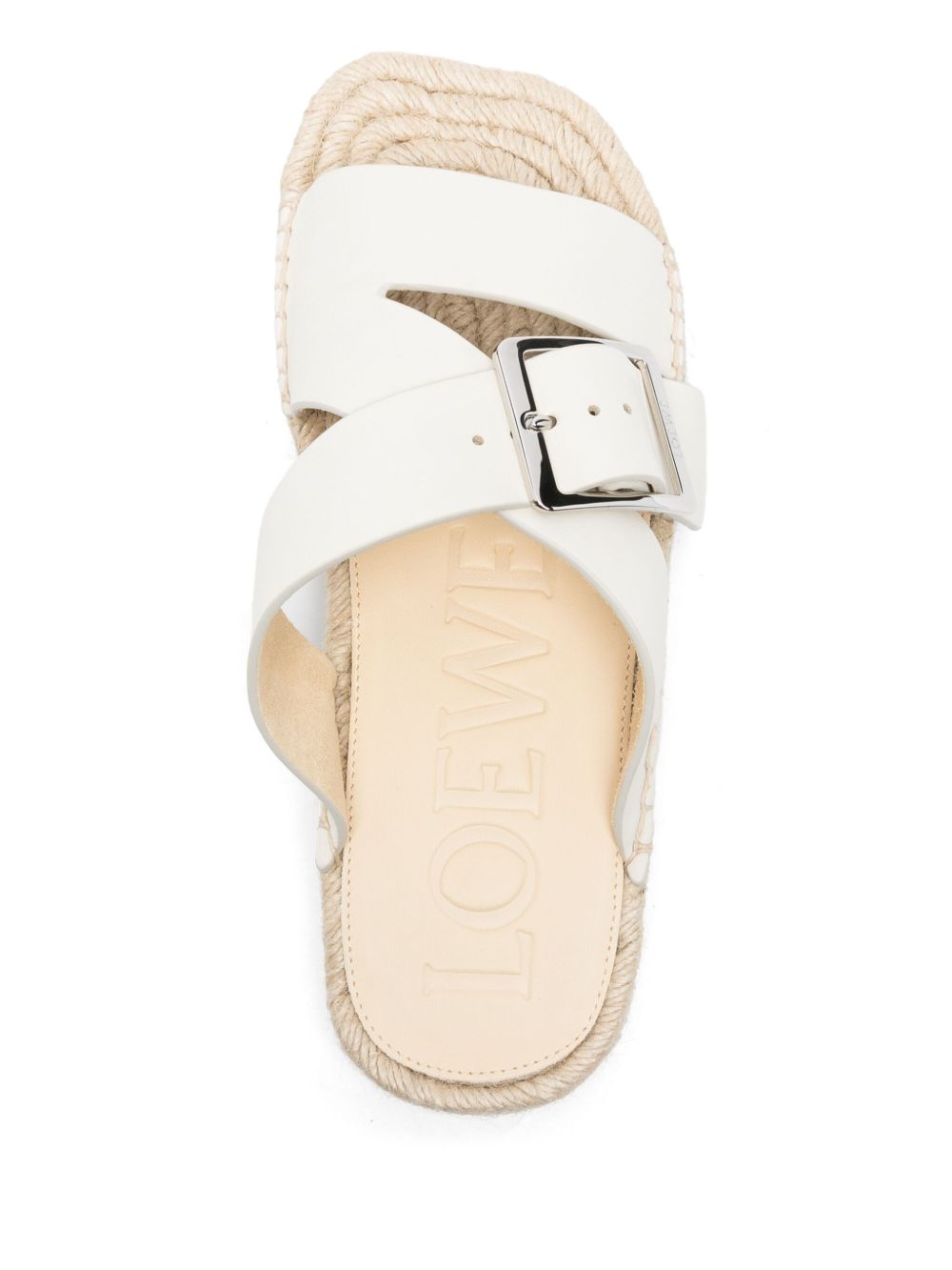 LOEWE Petal Leather Sandals for Women