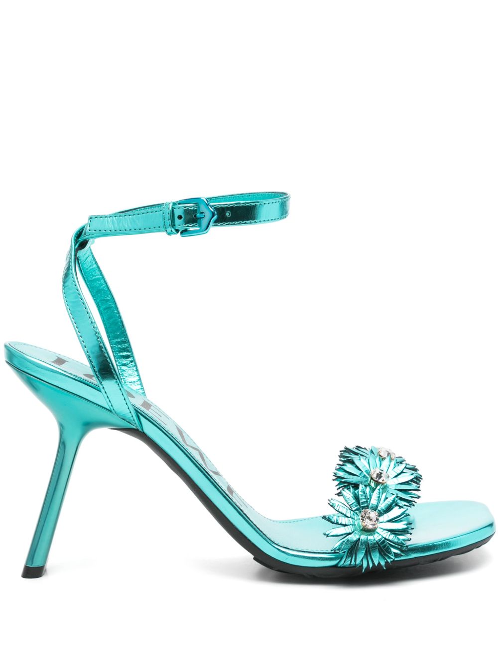 LOEWE Sculpted Heel Flower Sandals 100MM