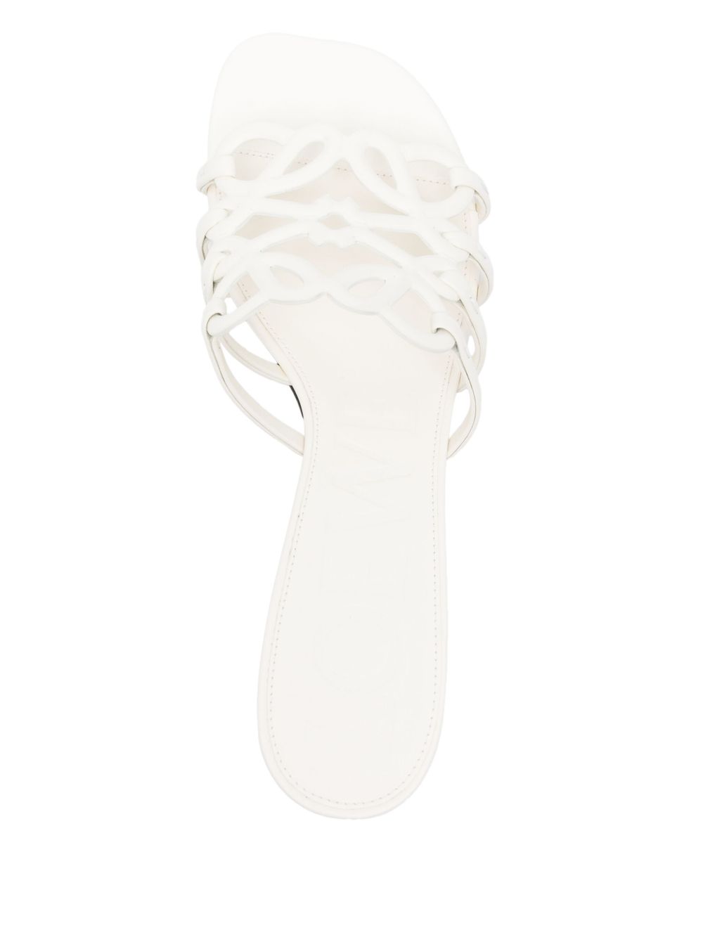 LOEWE Petal Anagram Leather Sandals with Multi-Way Strap Design 50mm Stiletto Heel